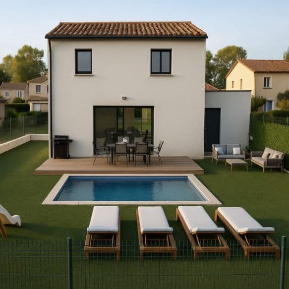 Maison étage 3 chambres à Lunel